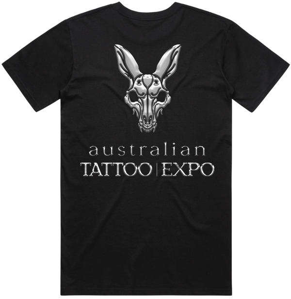 Australian Tattoo Expo Chrome Logo Tee