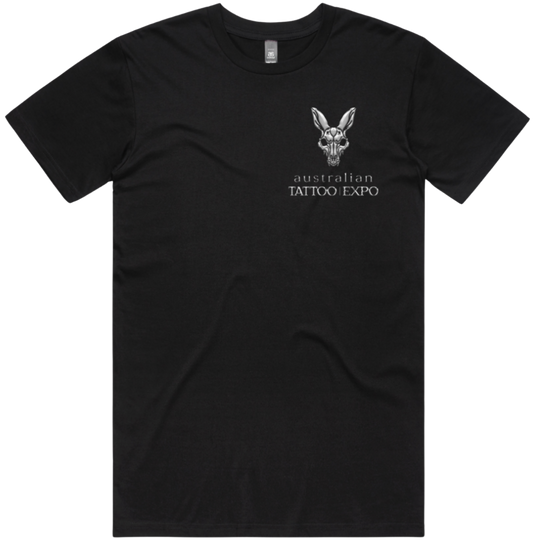 Australian Tattoo Expo Chrome Logo Tee